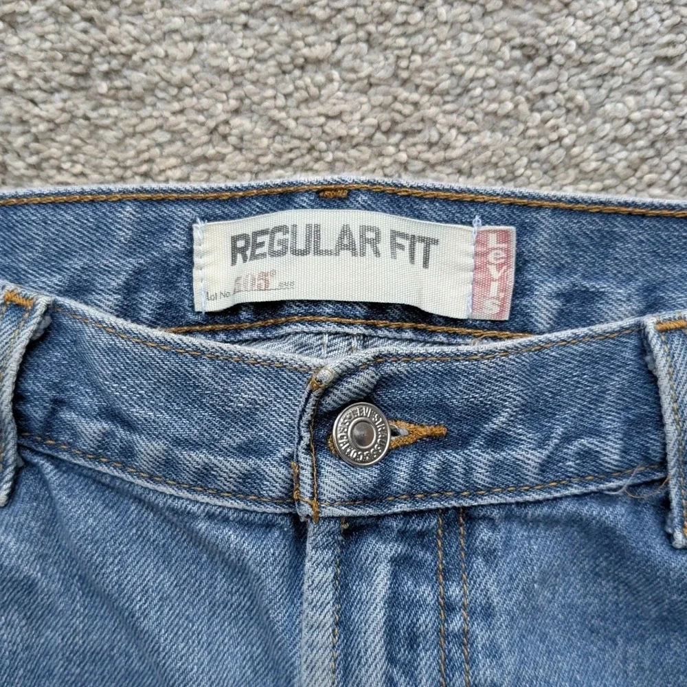 Vintage Y2K Levi's 505 Regular Fit Jeans Mens 38x30 Cotton Blue Faded